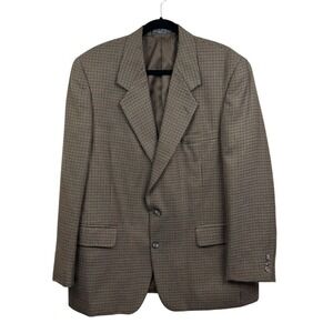 Bert Pulitzer Sports Coat Blazer Jacket Houndstooth 2‎ Button Vented Men Sz 42R